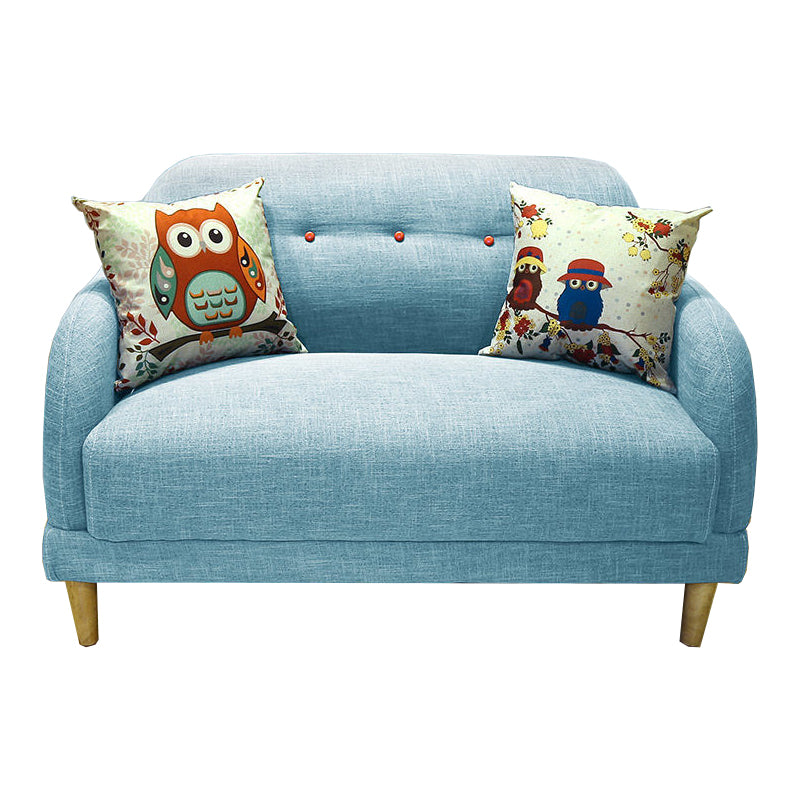 Contemporary Tufted Split-Back Standard Square Arm Living Room Sofa