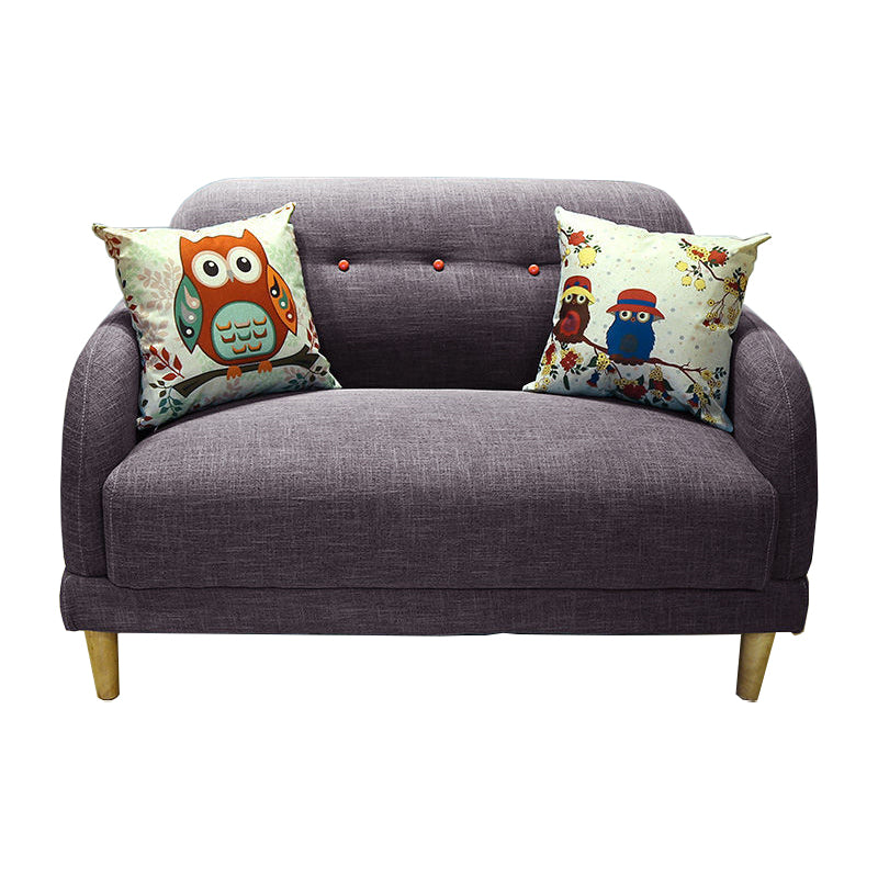 Contemporary Tufted Split-Back Standard Square Arm Living Room Sofa