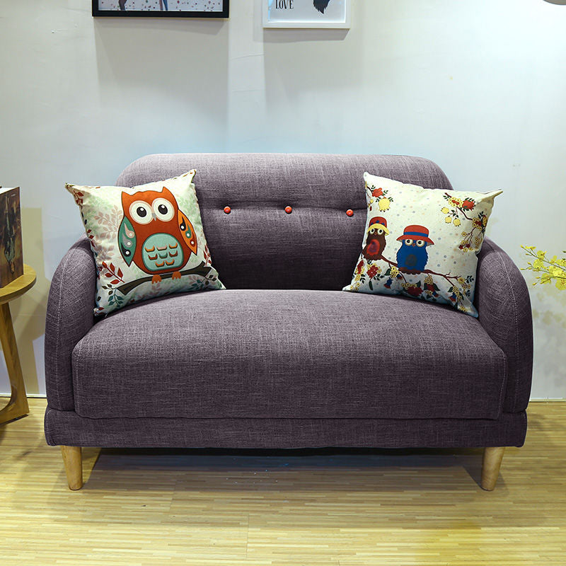 Contemporary Tufted Split-Back Standard Square Arm Living Room Sofa