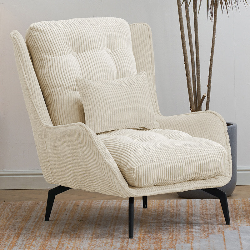 Corduroy Chair 30.70" L x 37.00" W x 46.45" H Tufted Cushions Chair
