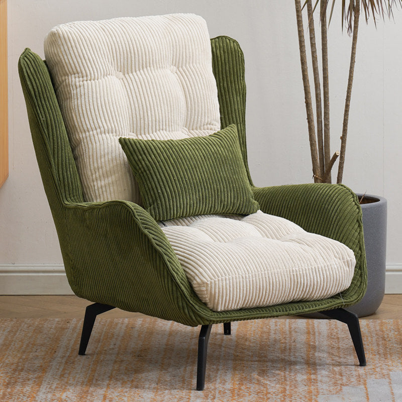 Corduroy Chair 30.70" L x 37.00" W x 46.45" H Tufted Cushions Chair