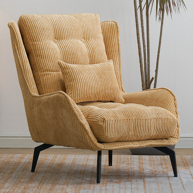Corduroy Chair 30.70" L x 37.00" W x 46.45" H Tufted Cushions Chair