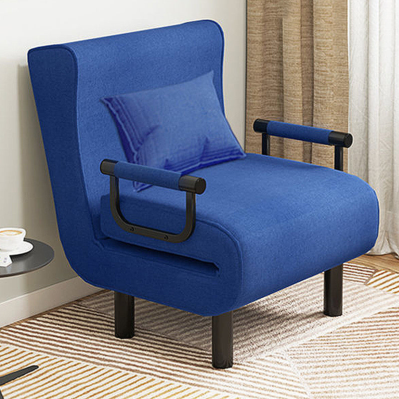 Faux Leather Chair Convertible Arms Included Chair for Living Room and Apartment