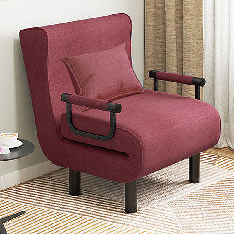 Faux Leather Chair Convertible Arms Included Chair for Living Room and Apartment