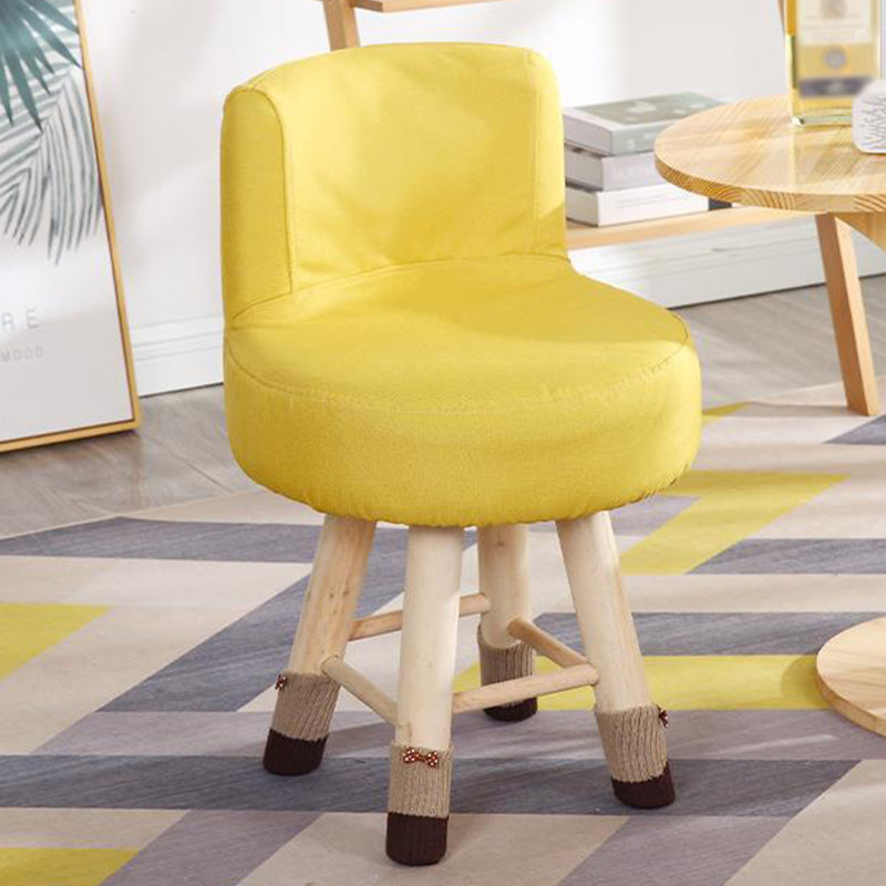 Parsons Chair Armless Solid Wood Frame Chair for Living Room and Bedroom