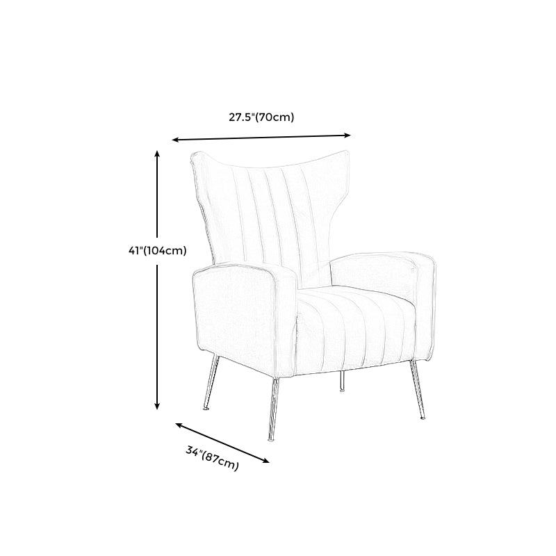 Wingback Chair 27.55" L x 34.25" W x 40.94" H Basic Four Leg Wingback Chair