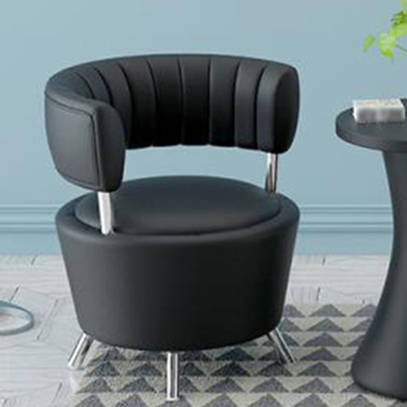 Faux Leather Chair 25.19" L x 23.22" W x 27.55" H Armless Chair