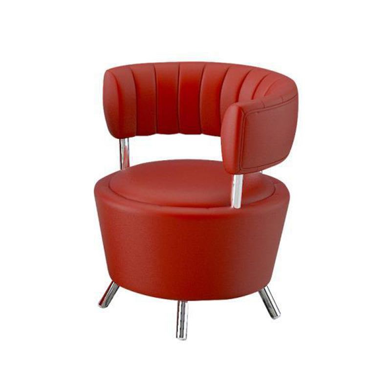 Faux Leather Chair 25.19" L x 23.22" W x 27.55" H Armless Chair