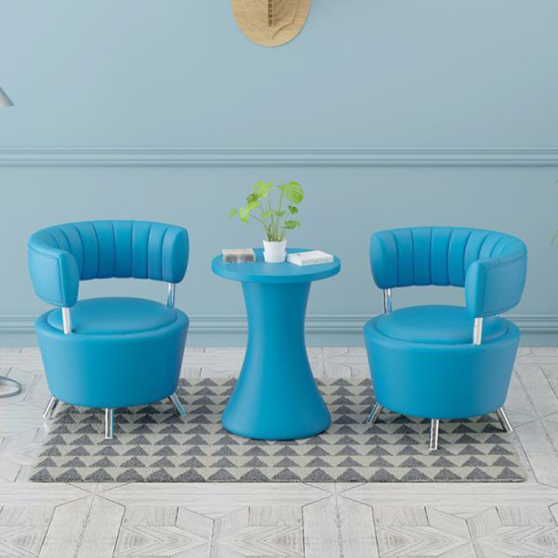 Faux Leather Chair 25.19" L x 23.22" W x 27.55" H Armless Chair