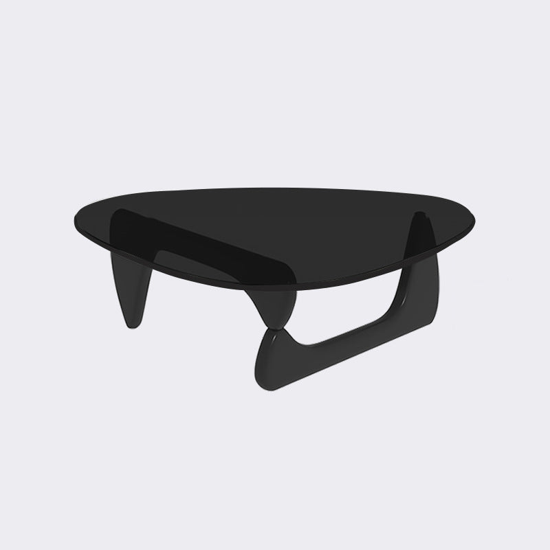 Triangle Glass Coffee Table Modern Minimalist Coffee Table for Living Room