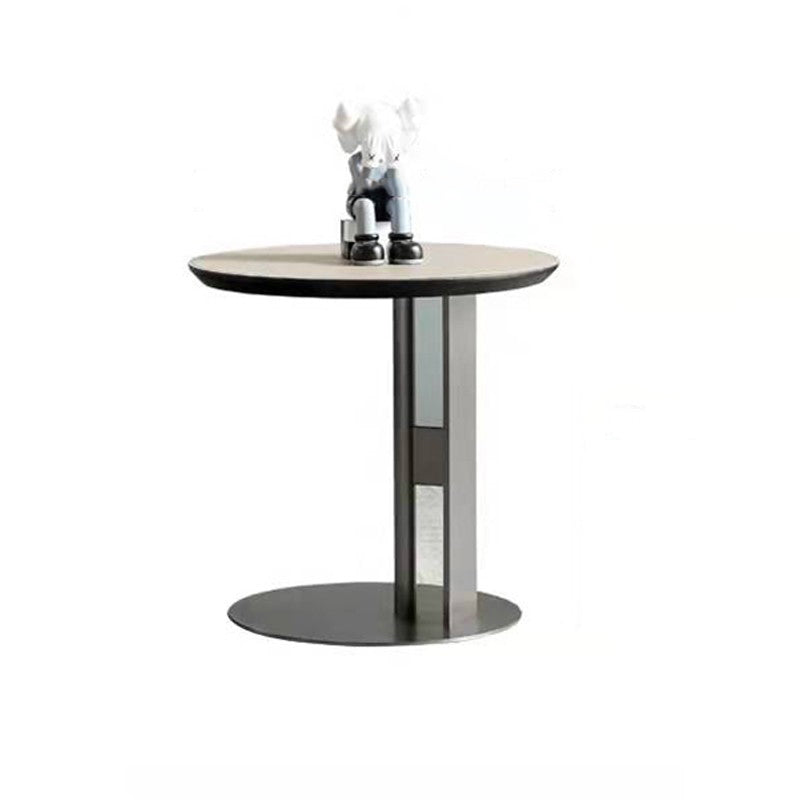 Slate Round Coffee Table Minimalist Coffee Table for Living Room