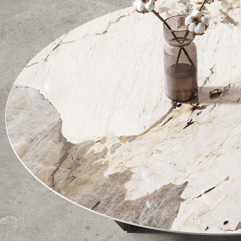 Slate Round Coffee Table Minimalist Coffee Table for Living Room