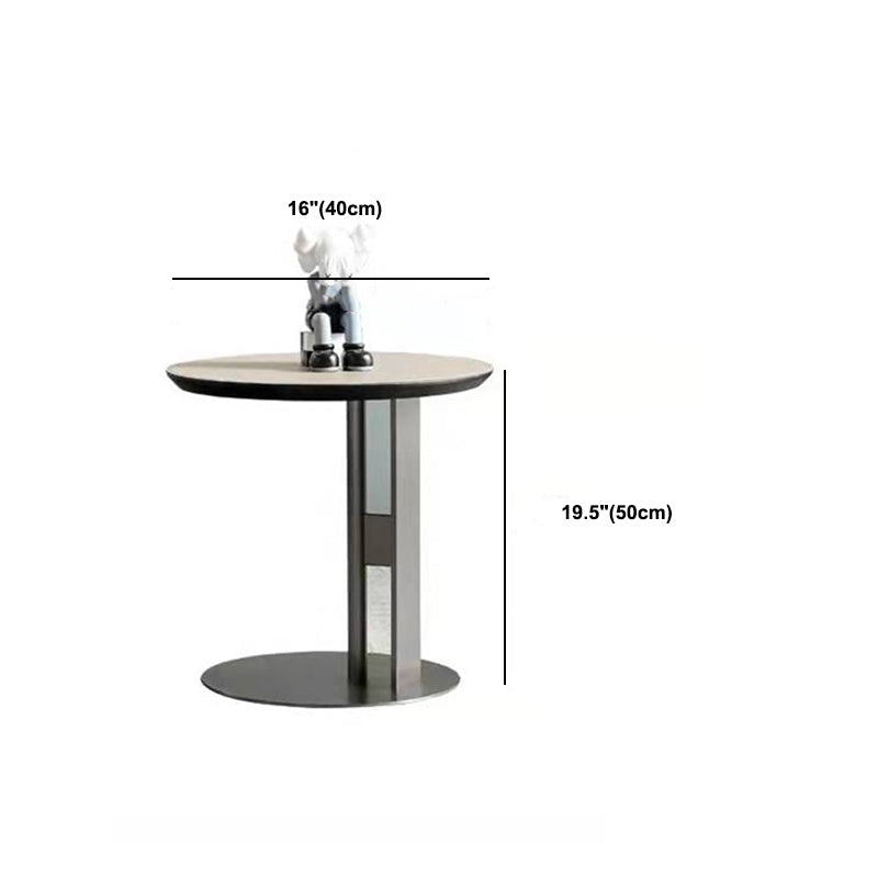 Slate Round Coffee Table Minimalist Coffee Table for Living Room