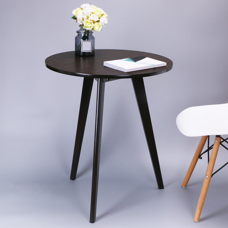 Scandinavian 23.6"/27.5" Round Wooden Top Side Table 3 Legs End Table