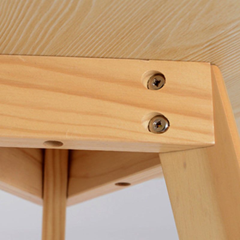 Scandinavian 23.6"/27.5" Round Wooden Top Side Table 3 Legs End Table