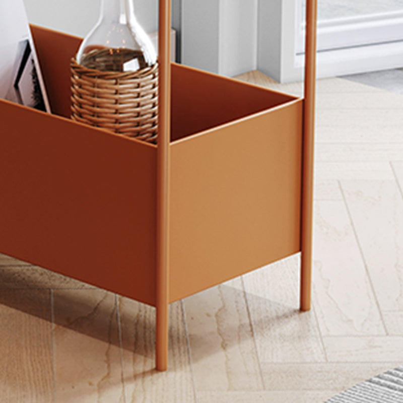 Mid-Century Rectangular Side Table 25.6" Tall 4 Legs End Table