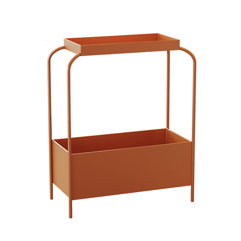 Mid-Century Rectangular Side Table 25.6" Tall 4 Legs End Table