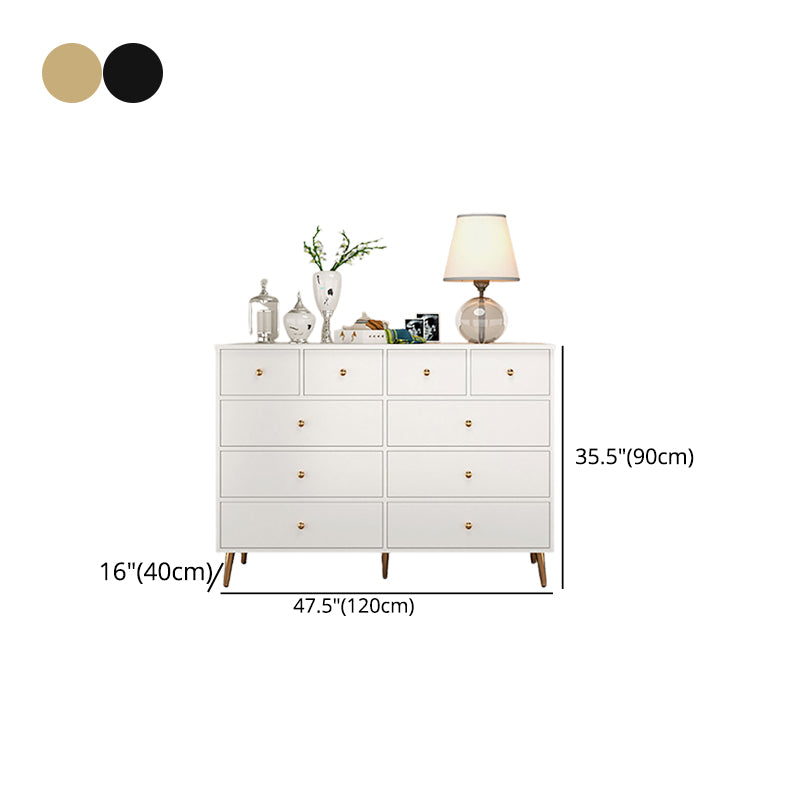 Modern Accent Chest with Straight Legs and Drawers Storage Cabinet