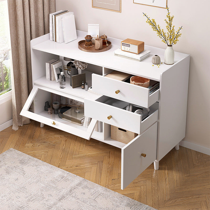 Bracket Legs Accent Cabinet with Drawers and Doors Cabinet for Living Room
