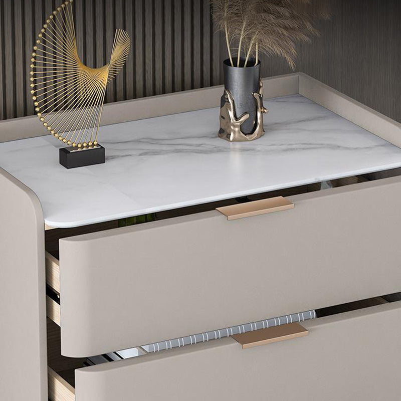 23.62" H x 15.74" L Contemporary Wood Accent Chest with Drawers