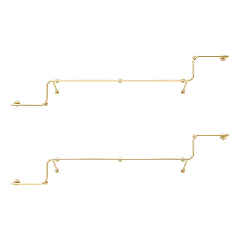 Gorgeous Style Coat Rack Metal Wall Mounted Bar Shape Coat Rack Living Room