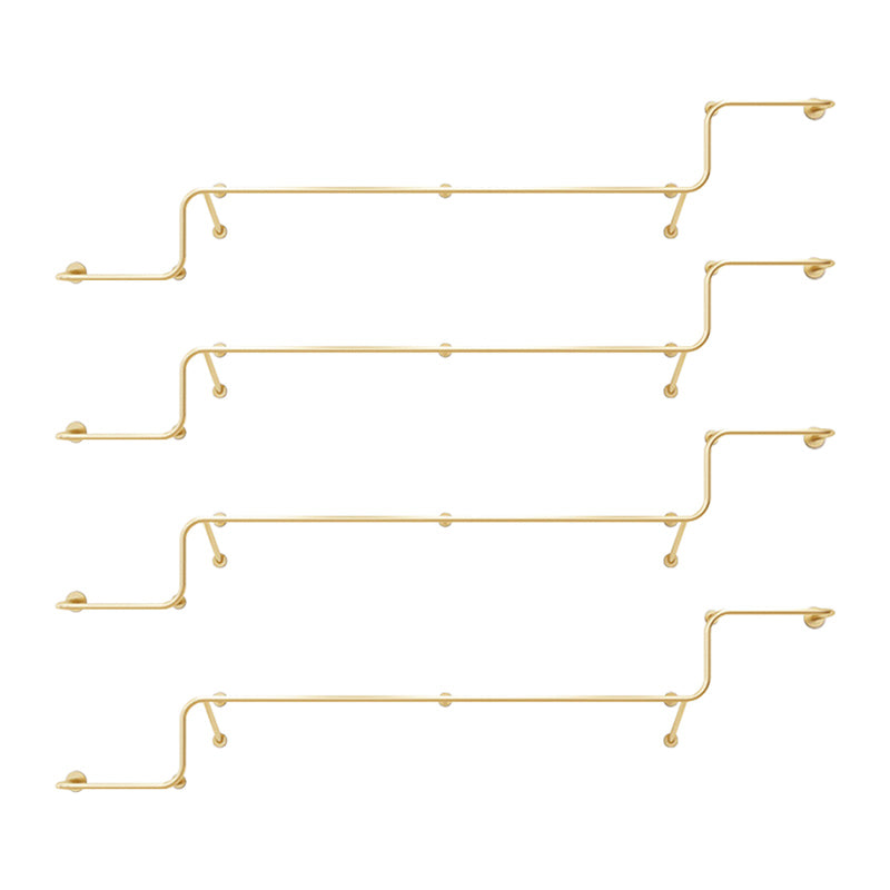 Gorgeous Style Coat Rack Metal Wall Mounted Bar Shape Coat Rack Living Room