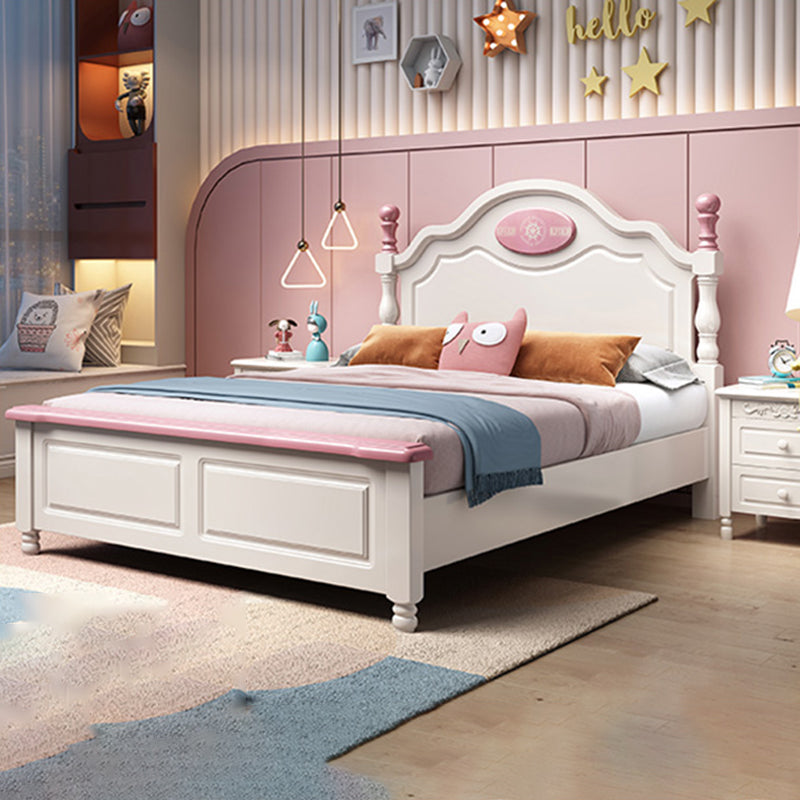 French Country Camel Back Headboard Standard Bed with Legs Bed