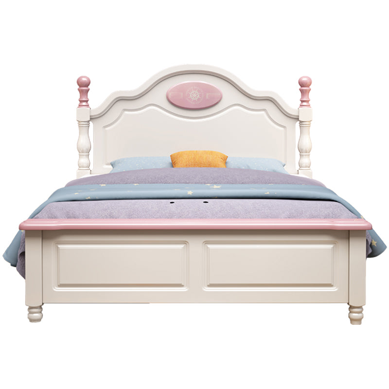 French Country Camel Back Headboard Standard Bed with Legs Bed