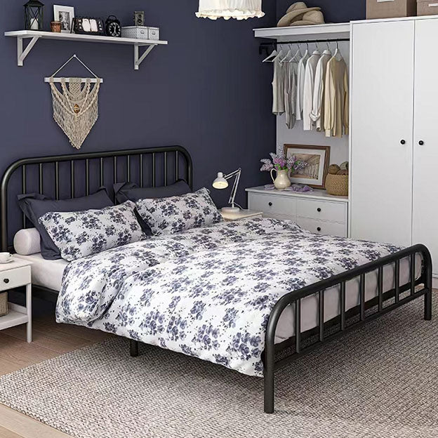 Contemporary Iron Open-Frame Bed 39.37" H Low Profile Bed Frame Set