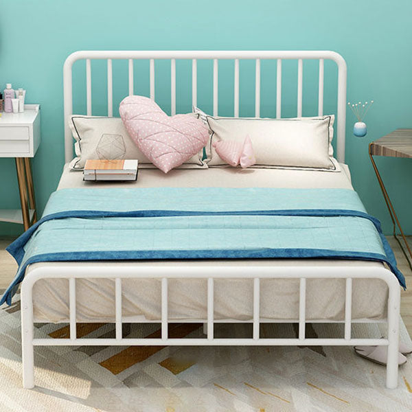 Contemporary Iron Open-Frame Bed 39.37" H Low Profile Bed Frame Set