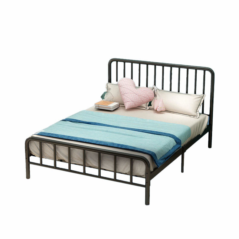 Contemporary Iron Open-Frame Bed 39.37" H Low Profile Bed Frame Set