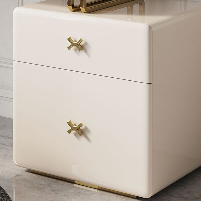 Glam Makeup Vanity Desk Table Slate Top Dressing Table with Drawer