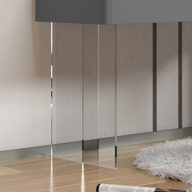 Contemporary Makeup Vanity Desk Slate Top Vanity Dressing Table Set