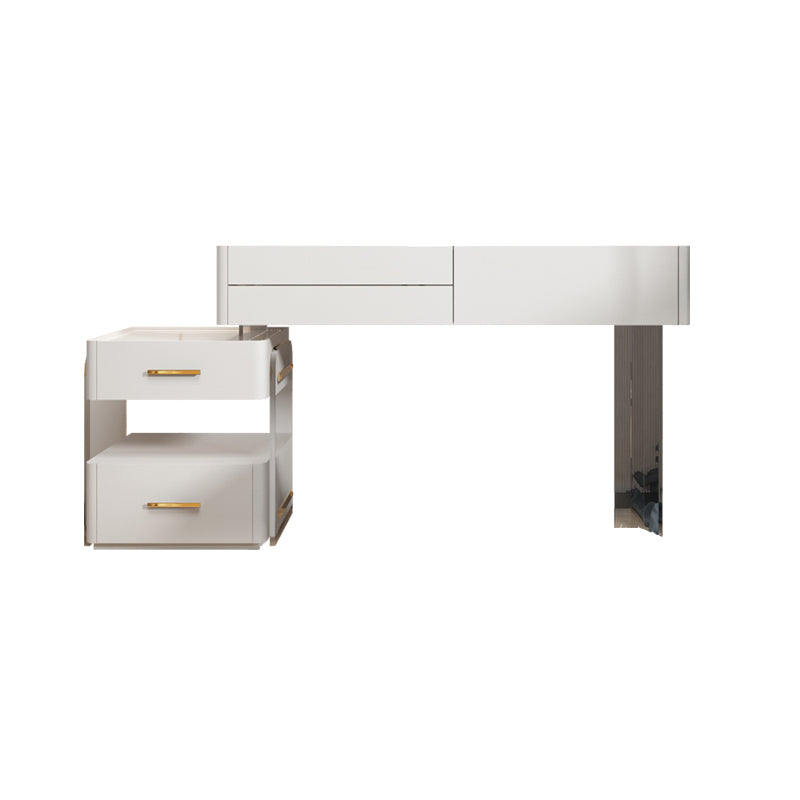 Contemporary Makeup Vanity Desk Slate Top Vanity Dressing Table Set