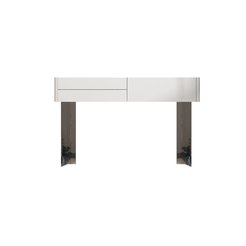 Contemporary Makeup Vanity Desk Slate Top Vanity Dressing Table Set