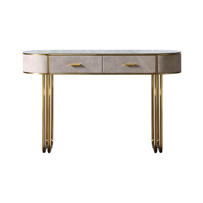 Wooden and Slate Makeup Vanity Desk Table Glam Makeup Vanity Desk