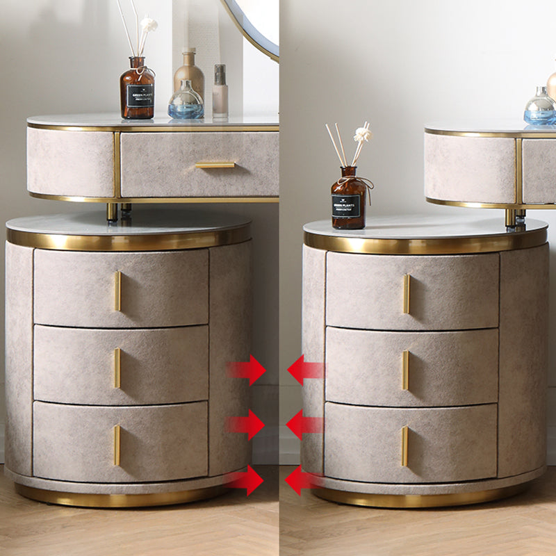 Wooden and Slate Makeup Vanity Desk Table Glam Makeup Vanity Desk