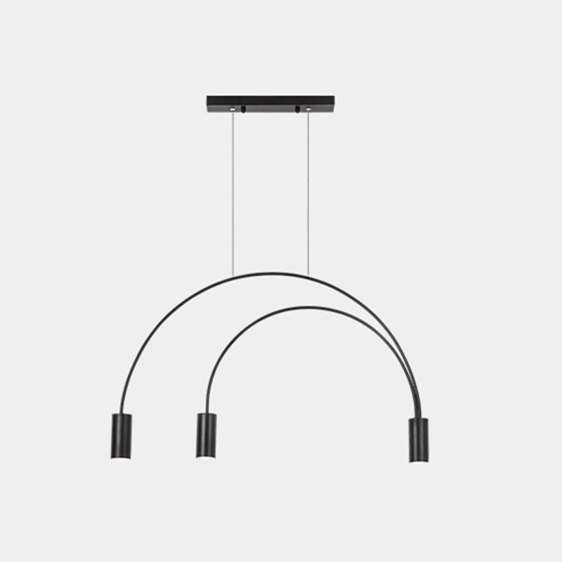 Aluminum 2 / 3 / 4 / 5 - Light Ceiling Light- Black / Gold Linear Kitchen Island Fixture