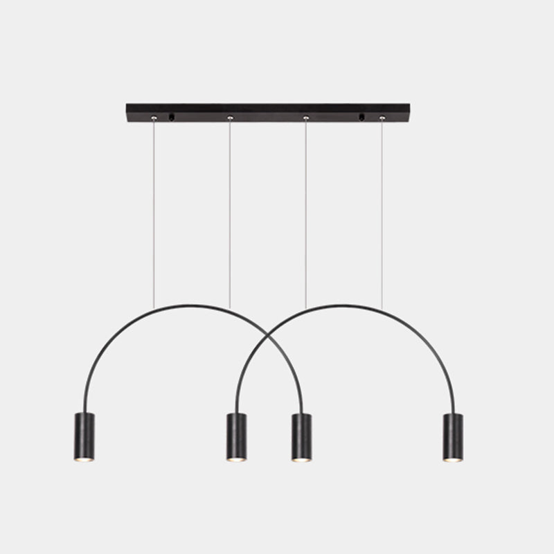 Aluminum 2 / 3 / 4 / 5 - Light Ceiling Light- Black / Gold Linear Kitchen Island Fixture