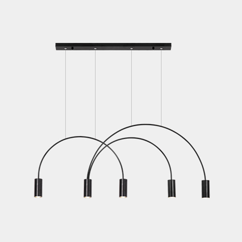 Aluminum 2 / 3 / 4 / 5 - Light Ceiling Light- Black / Gold Linear Kitchen Island Fixture