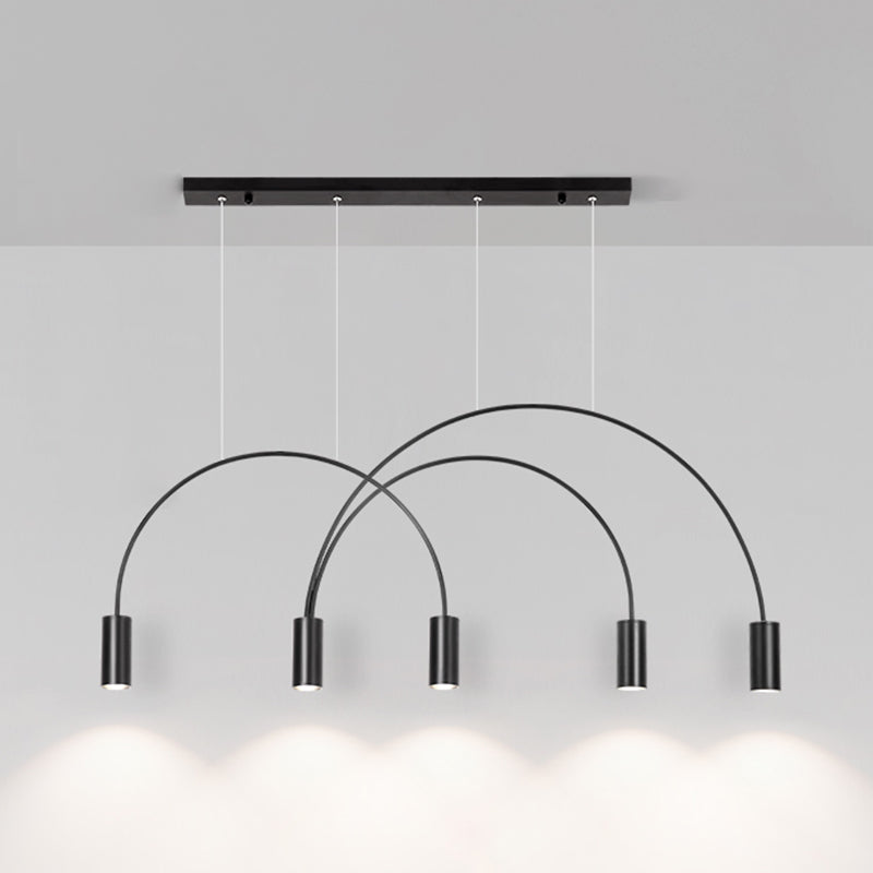 Aluminum 2 / 3 / 4 / 5 - Light Ceiling Light- Black / Gold Linear Kitchen Island Fixture