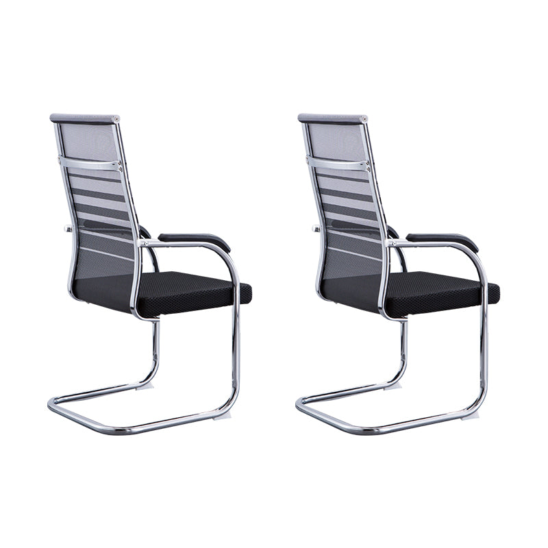 Medium/High Back Office Chair Fixed Arm Task Chair for Home Office