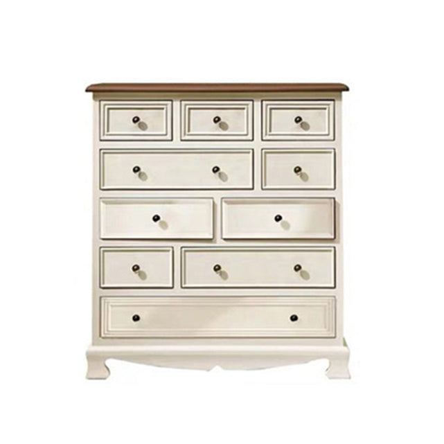 Retro Style Wooden Storage Chest Dresser Bedroom Storage Chest with Drawers