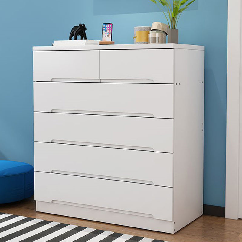 18" D Bedroom Wooden Storage Chest Dresser Modern Storage Chest with Drawers