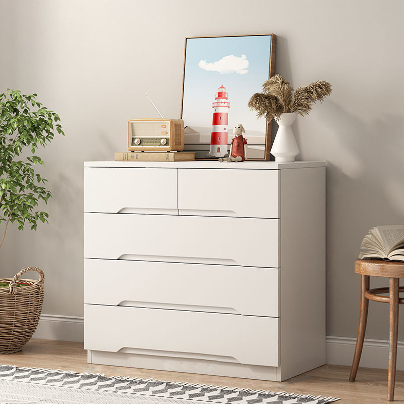 18" D Bedroom Wooden Storage Chest Dresser Modern Storage Chest with Drawers