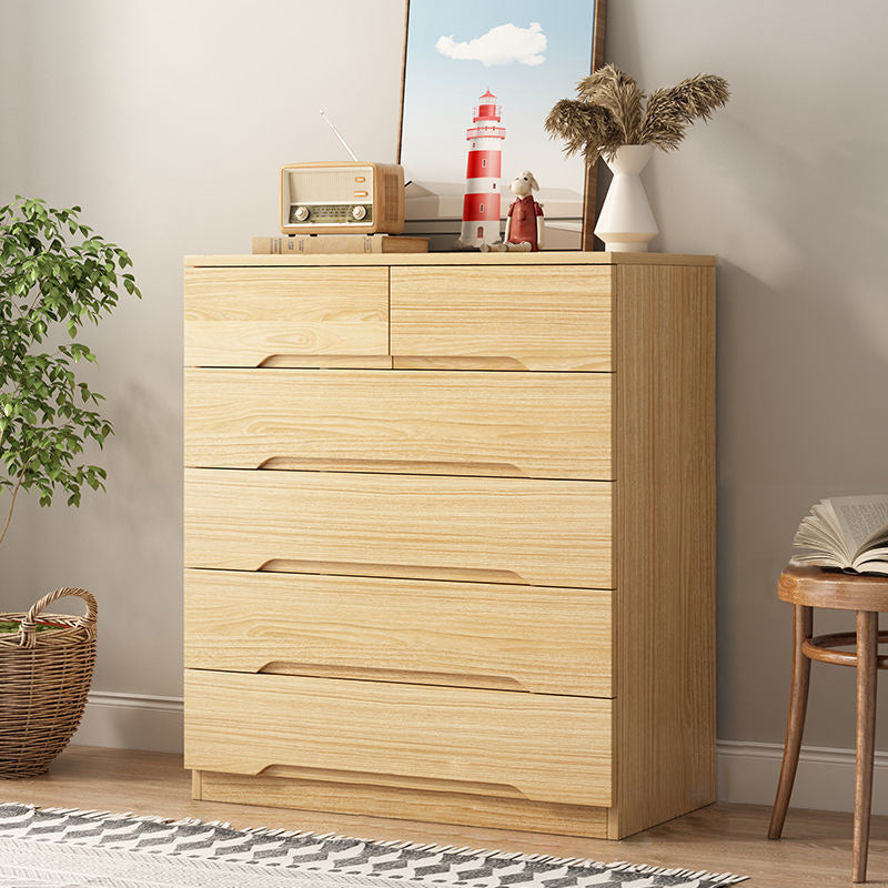 18" D Bedroom Wooden Storage Chest Dresser Modern Storage Chest with Drawers