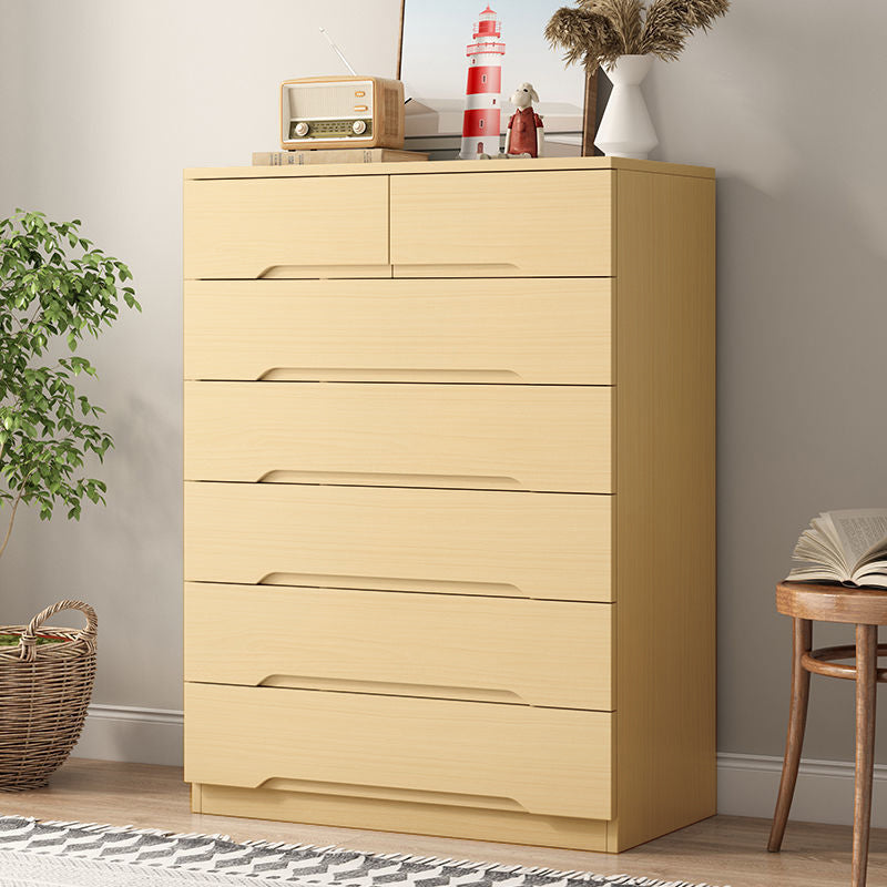 18" D Bedroom Wooden Storage Chest Dresser Modern Storage Chest with Drawers