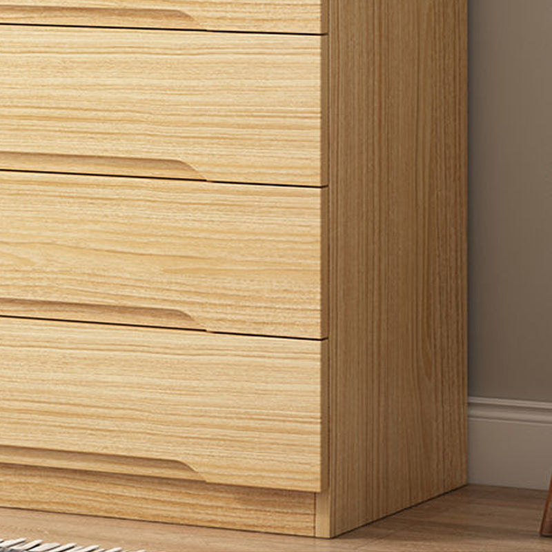 18" D Bedroom Wooden Storage Chest Dresser Modern Storage Chest with Drawers