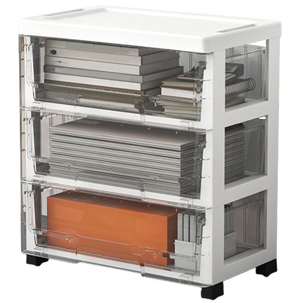 Plastic and Metal Bookshelf, Multi Tiers Contemporary Bookcase for Home Office