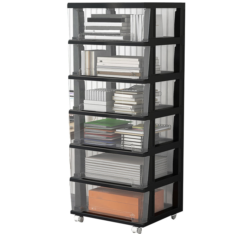 Plastic and Metal Bookshelf, Multi Tiers Contemporary Bookcase for Home Office
